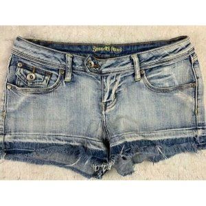 Bani Di Jeans Size 9 Womens Shortie Shorts Cut Off Raw Hem Stretch Light…